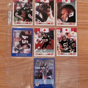 CFL  7 Autographed Ottawa Roughriders Cards